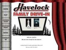 Tablet Screenshot of havelockdrivein.com